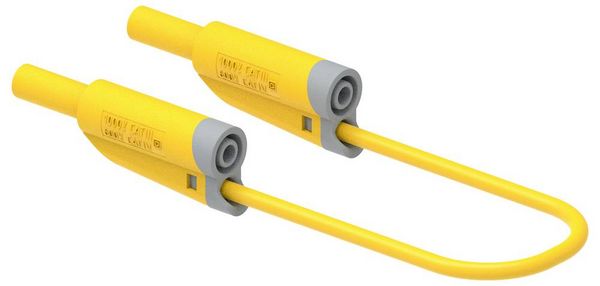 Produktbild: Electro PJP 2712-IEC-CD1-50J Messleitung Bananenstecker 50cm Gelb 1St.