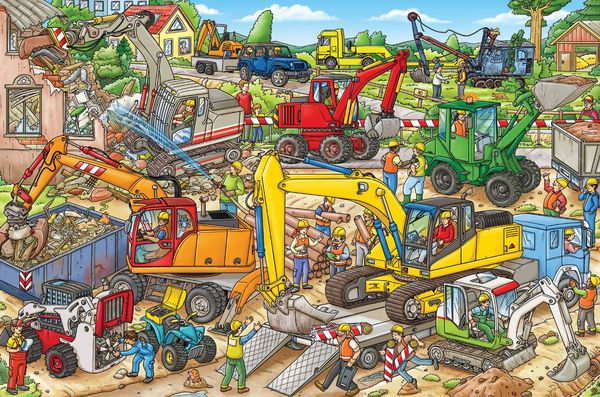 Produktbild: My Big Wimmelbook(r)--Diggers at Work!