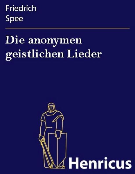 Produktbild: Die anonymen geistlichen Lieder