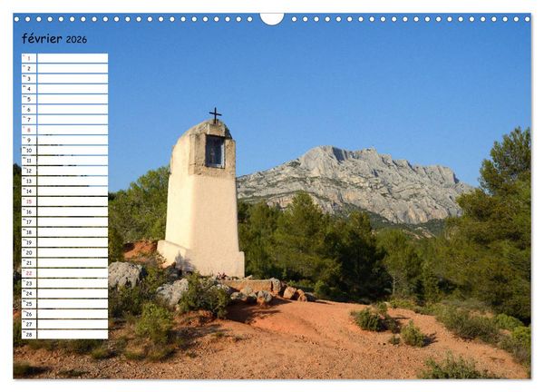 Produktbild: La Montagne Sainte-Victoire &ndash; dans les pas de C&eacute;zanne (Calendrier mural 2026 DIN A3 vertical), CALVENDO calendrier mensuel