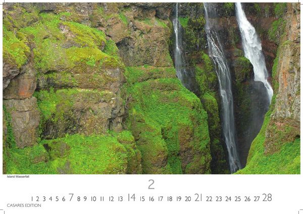 Produktbild: Wasserf&auml;lle Kalender 2027 &ndash; Wandkalender | Fotokalender Naturkalender 35x50cm Gro&szlig;format - Inspirierende Wasserfall-Fotografien f&uuml;r das ganze Jahr.