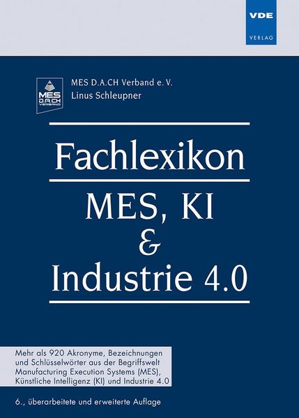 Produktbild: Fachlexikon MES, KI & Industrie 4.0