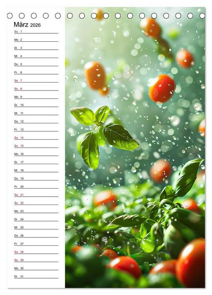 Produktbild: Kr&auml;uterfrische (Tischkalender 2026 DIN A5 hoch), CALVENDO Monatskalender