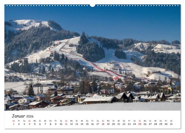 Produktbild: Kitzb&uuml;hel. Die Stadt im Herz der Alpen (hochwertiger Premium Wandkalender 2026 DIN A2 quer), Kunstdruck in Hochglanz