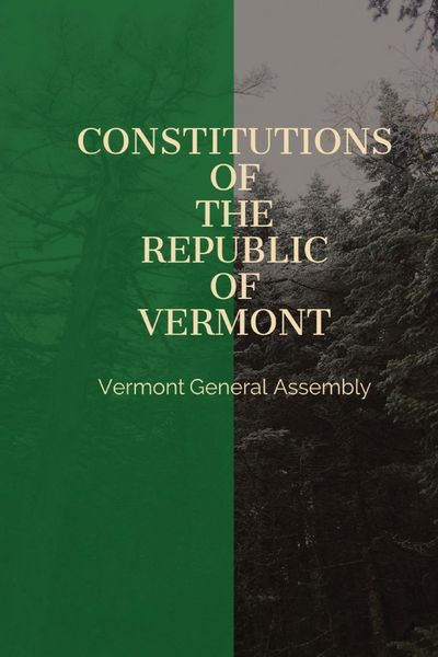 Produktbild: Constitutions of the Republic of Vermont