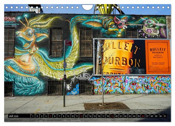 Produktbild: Bushwick Street Art (Wandkalender 2026 DIN A4 quer), CALVENDO Monatskalender