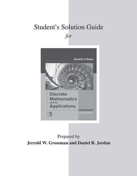 Produktbild: Student's Solutions Guide for Discrete Mathematics and Its Applications