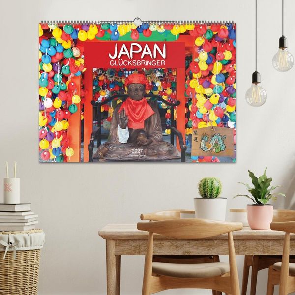 Produktbild: Japan Gl&uuml;cksbringer (Wandkalender 2027 DIN A2 quer), CALVENDO Monatskalender