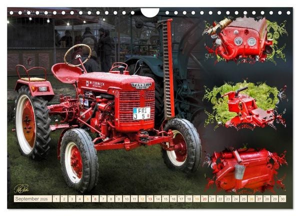 Produktbild: Oldtimer - Traktoren Parade (Wandkalender 2026 DIN A4 quer), CALVENDO Monatskalender