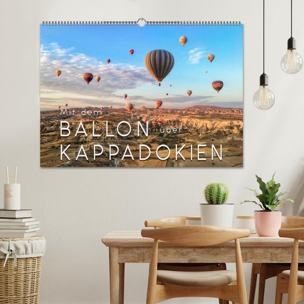 Produktbild: Mit dem Ballon &uuml;ber Kappadokien (Wandkalender 2026 DIN A2 quer), CALVENDO Monatskalender