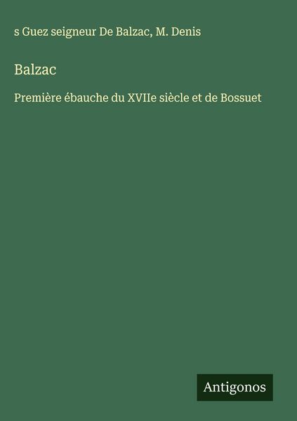 Produktbild: Balzac