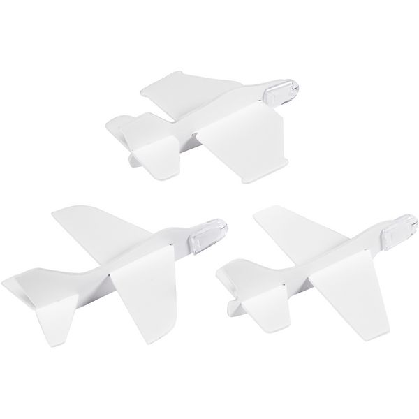 Produktbild: Creativ Company Flugzeug-Sortiment, L 11,5-12,5 cm, B 11-12 cm, Wei&szlig;, 3 Stk