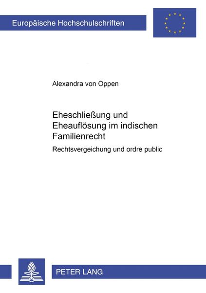 Produktbild: Eheschlie&szlig;ung und Eheaufl&ouml;sung im indischen Familienrecht