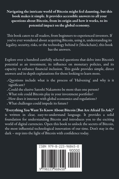 Produktbild: Everything You Want To Know About Bitcoin But Are Afraid To Ask. Questions and Answers About Bitcoin