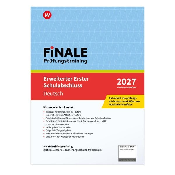 Produktbild: FiNALE Pr&uuml;fungstraining Erweiterter Erster Schulabschluss Nordrhein-Westfalen