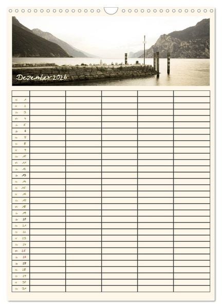Produktbild: Der Gardasee im Norden - Familienplaner 2026 (Wandkalender 2026 DIN A3 hoch), CALVENDO Monatskalender