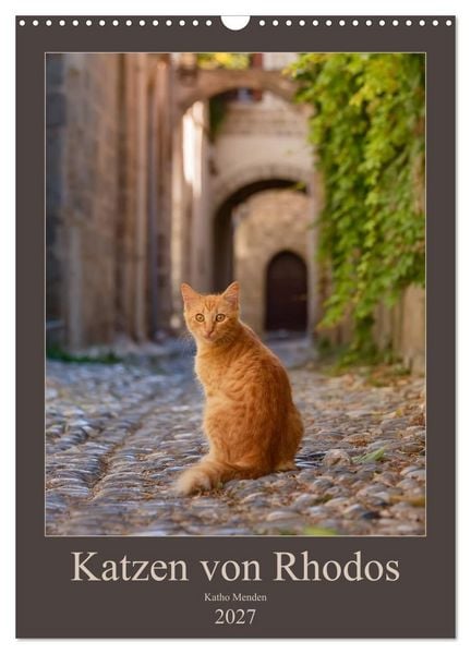 Produktbild: Katzen von Rhodos (Wandkalender 2027 DIN A3 hoch), CALVENDO Monatskalender