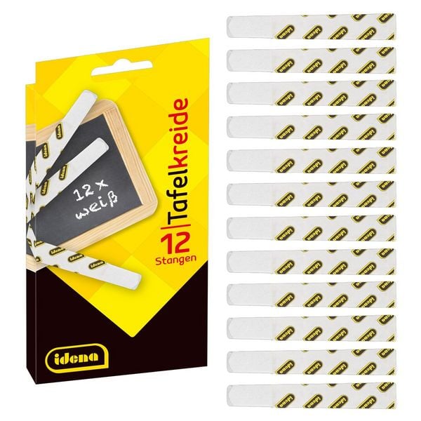 Idena Tafelkreide weiß 12 Stück