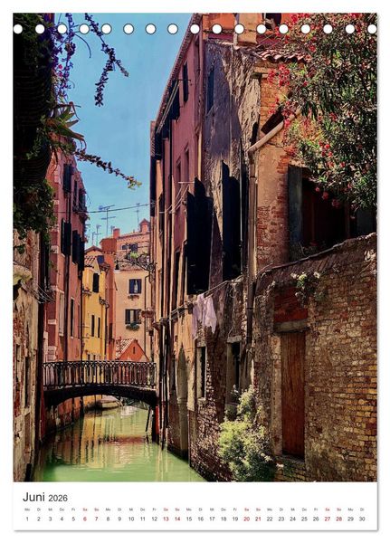 Produktbild: Venedig - Eine Stadt zum Verlieben. (Tischkalender 2026 DIN A5 hoch), CALVENDO Monatskalender