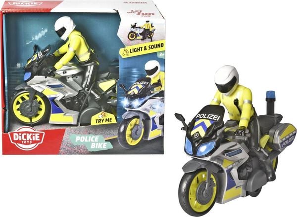 Dickie Toys Motorrad Modell Police Bike Fertigmodell Motorrad Modell