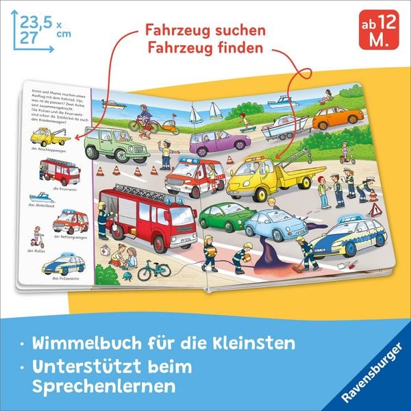Produktbild: Mein erstes Sachen suchen Wimmelbuch: Fahrzeuge