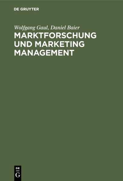 Produktbild: Marktforschung und Marketing Management