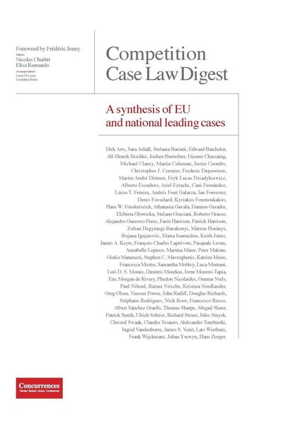 Produktbild: Competition Case Law Digest - A synthesis of EU and national leading cases