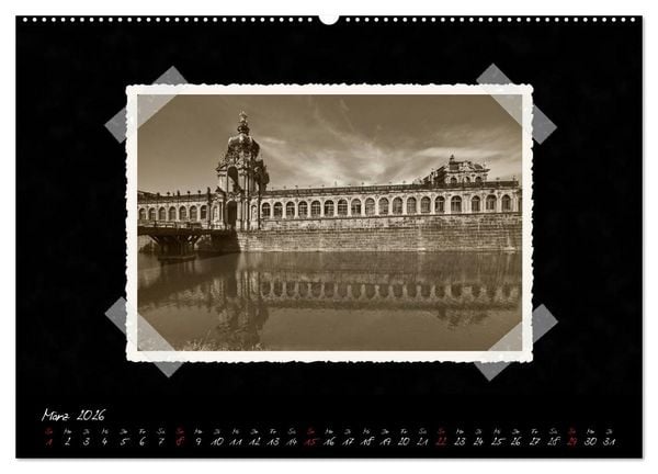 Produktbild: Dresden - Ein Kalender mit Fotografien wie aus einem alten Fotoalbum (Wandkalender 2026 DIN A2 quer), CALVENDO Monatskalender