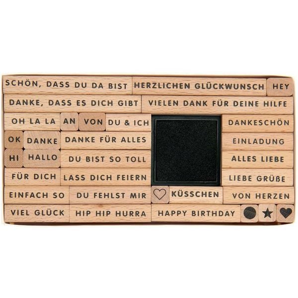Produktbild: Stempelset Text, Deutsch 100%