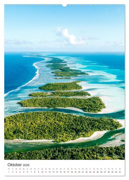 Produktbild: Tropisches Paradies Luftaufnahmen (hochwertiger Premium Wandkalender 2026 DIN A2 hoch), Kunstdruck in Hochglanz