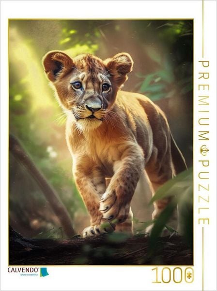 Produktbild: CALVENDO Puzzle L&ouml;we | 1000 Teile Lege-Gr&ouml;&szlig;e 64x48cm Foto-Puzzle f&uuml;r gl&uuml;ckliche Stunden