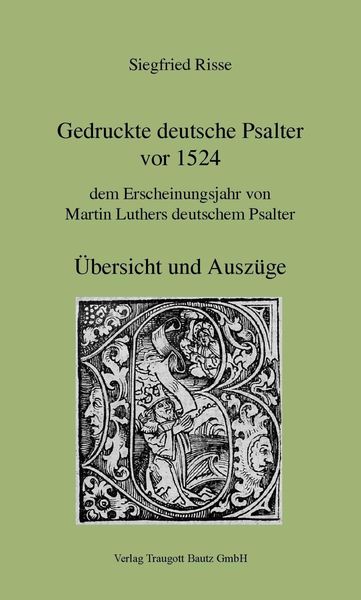Produktbild: Gedruckte deutsche Psalter vor 1524