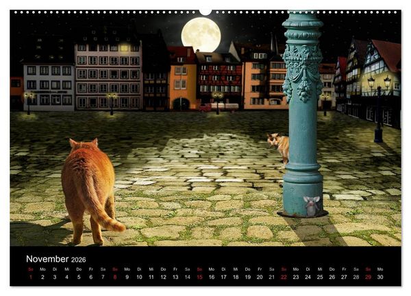 Produktbild: Hier ist die Maus zuhaus' (Wandkalender 2026 DIN A2 quer), CALVENDO Monatskalender