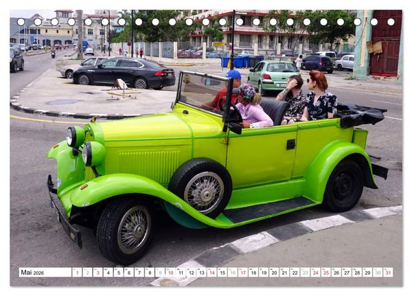 Produktbild: Ford Modell A - Ein r&uuml;stiger Neunzigj&auml;hriger in Havanna (Tischkalender 2026 DIN A5 quer), CALVENDO Monatskalender