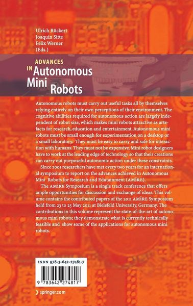 Produktbild: Advances in Autonomous Mini Robots