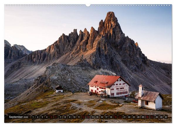 Produktbild: H&uuml;ttenzauber: Bergh&uuml;tten in den Alpen (hochwertiger Premium Wandkalender 2026 DIN A2 quer), Kunstdruck in Hochglanz