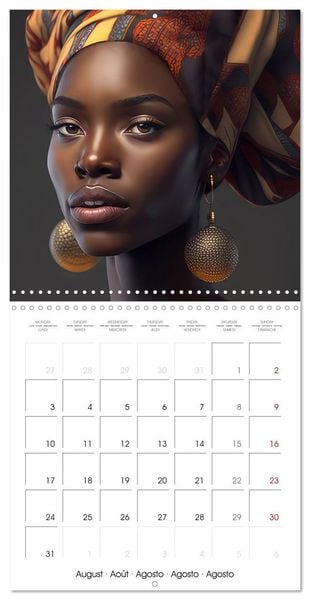 Produktbild: Women from Africa - Portraits in the style of African culture (Wall Calendar 2026 12 &times; 12 Inch) CALVENDO 12 Month Wall Calendar