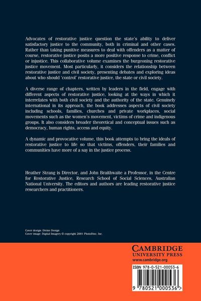 Produktbild: Restorative Justice and Civil Society