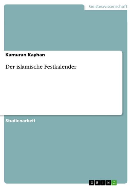 Produktbild: Der islamische Festkalender