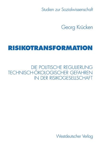 Risikotransformation, Taschenbuch von Georg Krücken, VS Verlag für Sozialwissenschaften, 9783531130507