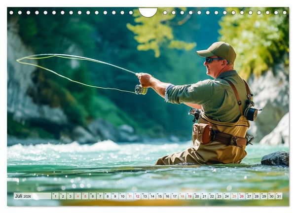 Produktbild: Angeln und Fischen Impressionen (Wandkalender 2026 DIN A4 quer), CALVENDO Monatskalender