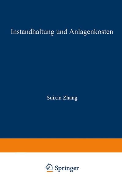 Produktbild: Instandhaltung und Anlagenkosten