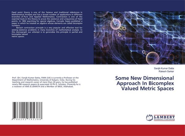 Produktbild: Some New Dimensional Approach In Bicomplex Valued Metric Spaces