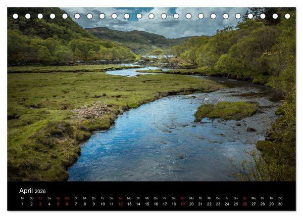 Produktbild: Die Highlands - Schottlands rauher Nordwesten (Tischkalender 2026 DIN A5 quer), CALVENDO Monatskalender