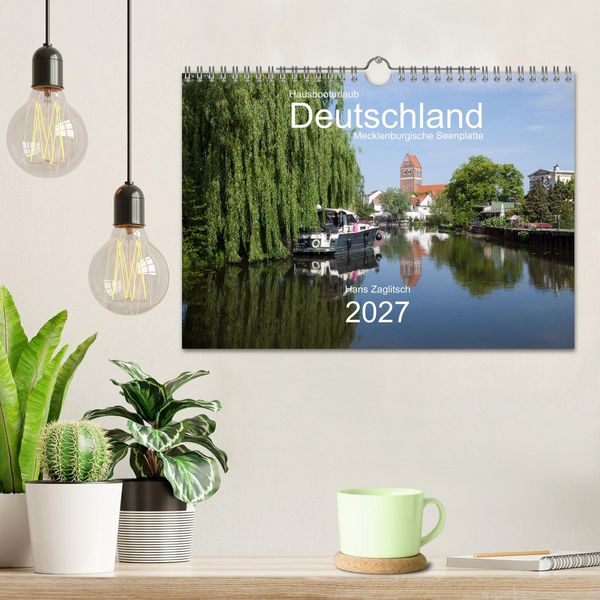 Produktbild: Hausbooturlaub Deutschland - Mecklenburgische Seenplatte (Wandkalender 2027 DIN A4 quer), CALVENDO Monatskalender