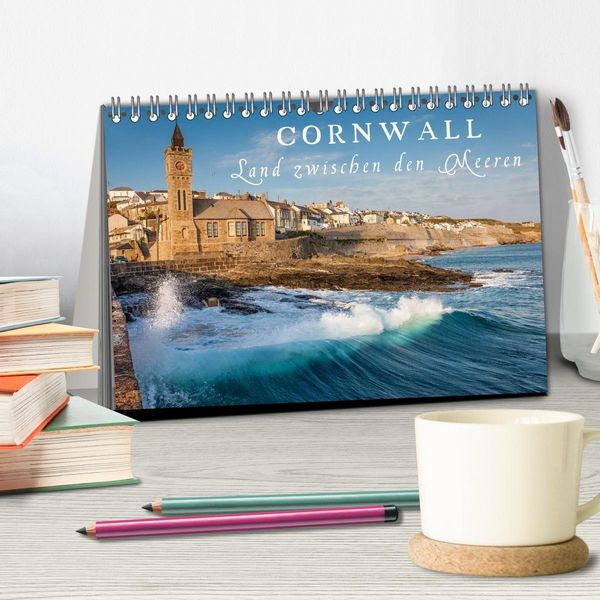 Produktbild: Cornwall - Land zwischen den Meeren (Tischkalender 2026 DIN A5 quer), CALVENDO Monatskalender
