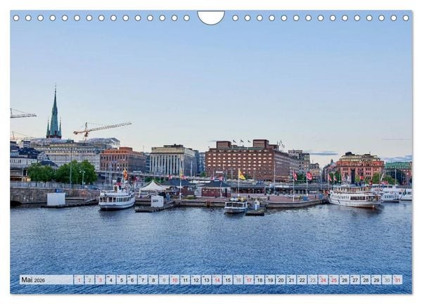 Produktbild: Stockholm an Mittsommer (Wandkalender 2026 DIN A4 quer), CALVENDO Monatskalender