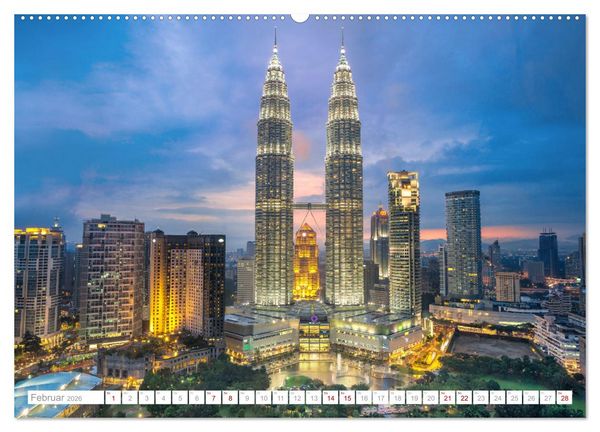 Produktbild: Asien - Kontinent der Farben (hochwertiger Premium Wandkalender 2026 DIN A2 quer), Kunstdruck in Hochglanz
