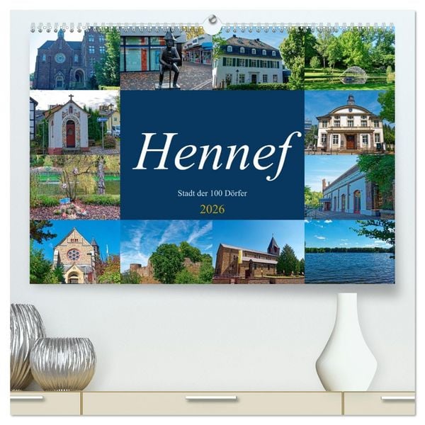Produktbild: Hennef - Stadt der 100 D&ouml;rfer (hochwertiger Premium Wandkalender 2026 DIN A2 quer), Kunstdruck in Hochglanz