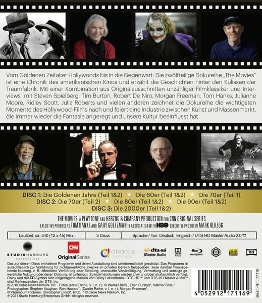 Produktbild: The Movies &ndash; Die Geschichte Hollywoods [3 BRs]